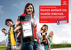 Von Scholz & Friends wird seit 2009 der Markenauftritt von Vodafone in Deutschland betreut. Der Großkunde hatte nach einem Agenturpartner gesucht, der den Schritt von klassischer Werbung zu innovativer und moderner Kommunikation bewältigen kann.