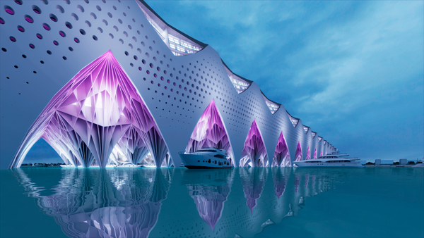 Mit dem Zayed Water Palace in Abu Dhabi könnte Teheranis Traum von einer modernen Wohnbrücke wahr werden.